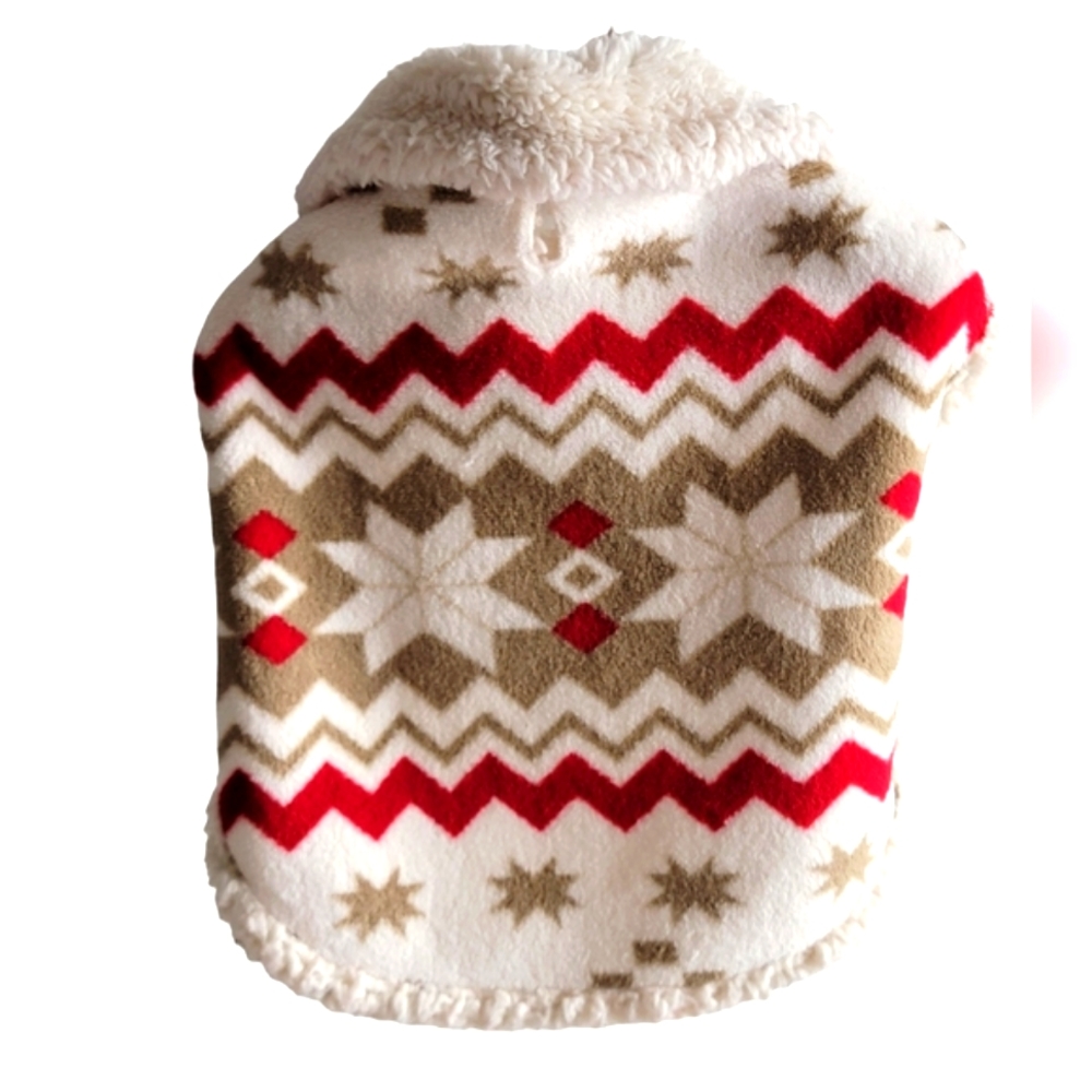 ``P25752 Top Paw Snowflake Fleece Coat